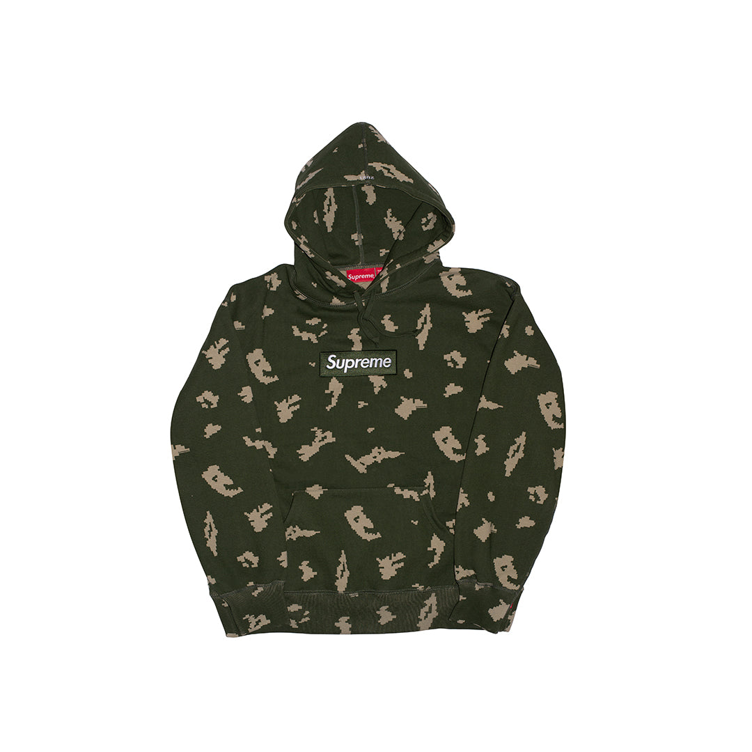 Supreme Box Logo Olive Russian Camouflage Hoody